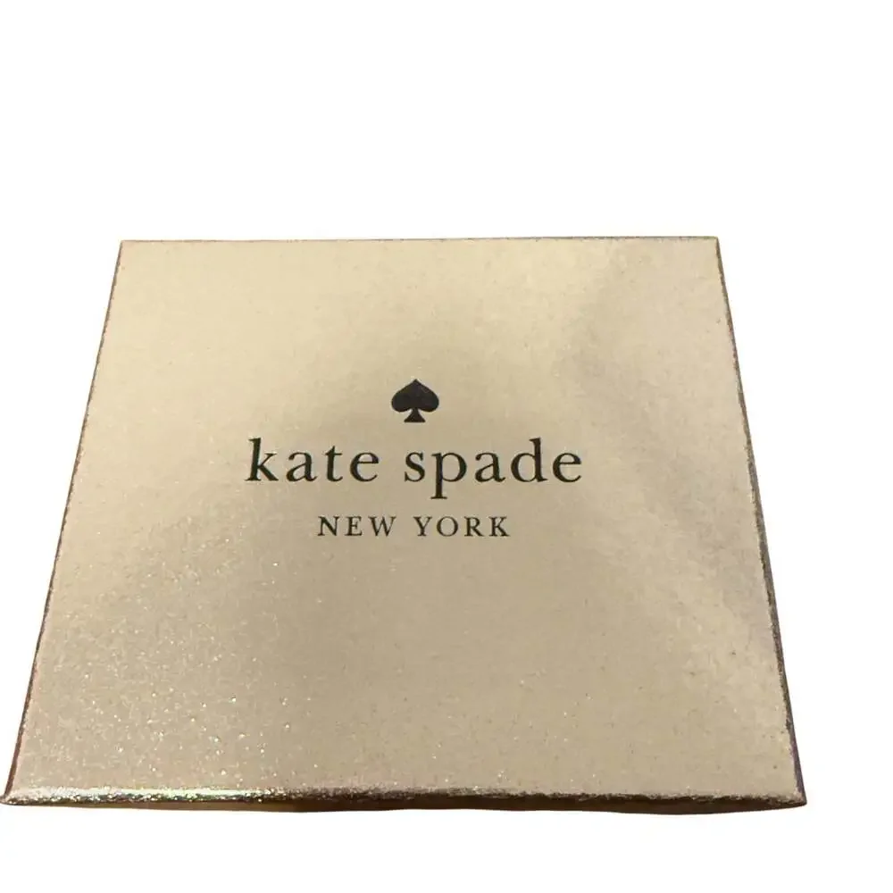 Kate Spade New York Lunar Light Silver Glitter Slim Cardholder New